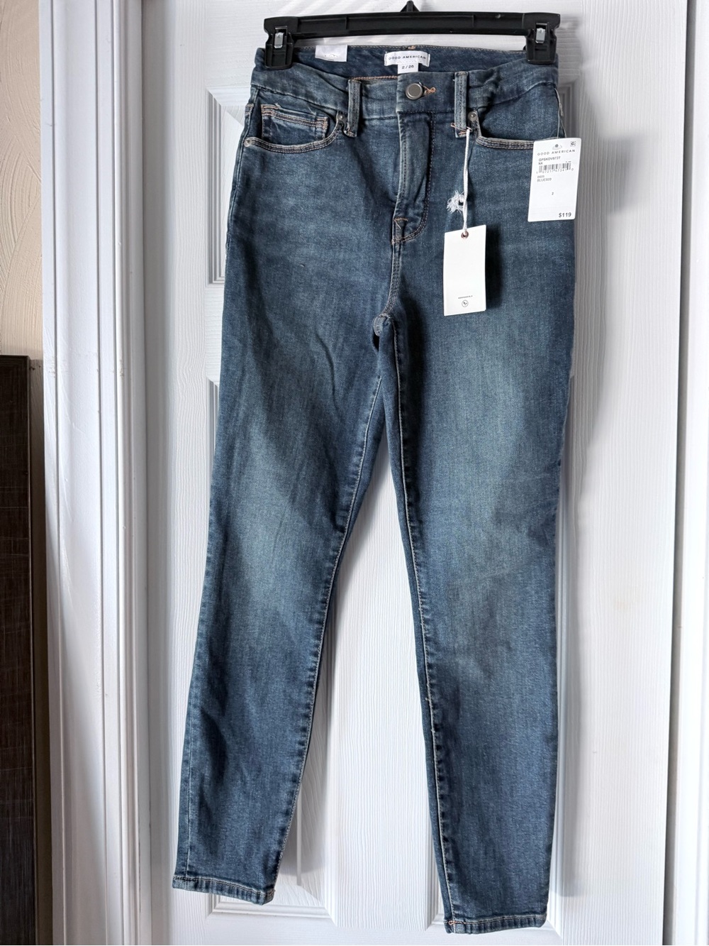 Good American GOOD WAIST CROP jeans  Sz 2